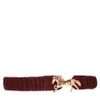 Asos Elastic Horse Buckle Belt in Purple (burgundy) - Lyst