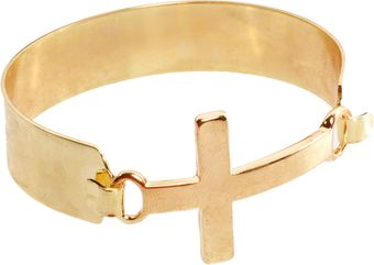 Asos Chunky Cross Torque Bracelet - Lyst