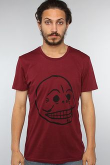 Cheap Monday The Bruce Printed Skull Tee in Wine - Lyst