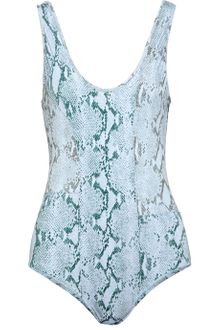 Chloé Snakeprint Swimsuit - Lyst