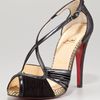 Christian Louboutin Divinoche Crisscrossstrap Sandal in Black - Lyst
