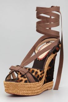 Christian Louboutin Isabelle Calf Hair Wedge - Lyst