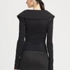 Donna Karan New York Wool Wrap Jacket in Black (anthracite) - Lyst