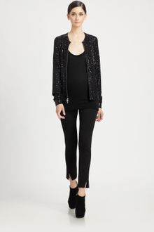 Donna Karan New York Sequined Cardigan - Lyst