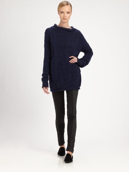 Donna Karan New York Two Tone Leggings in Black - Lyst