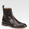 Gucci Cezanne Leather Bootie in Brown for Men - Lyst