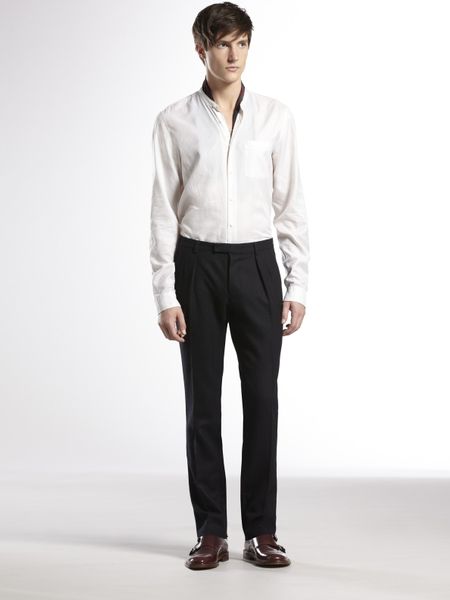 Gucci Flannel Weave 60s Skinny Pant in Blue for Men (ink) - Lyst