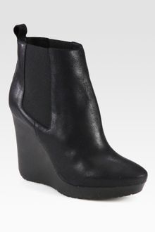Jimmy Choo Britani Suede Wedge Ankle Boots - Lyst