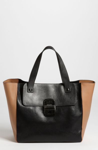 Marc Jacobs Khaki Tote in Gray (anthracite/ camel) - Lyst