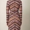 Missoni Capsule Zigzag Dress in Brown (pink) - Lyst