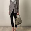 Missoni Geometric Woven Furcollar Cardigan in Gray (pink) - Lyst