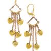Modcloth Coeur For The Common Gold Earrings in Gold - Lyst