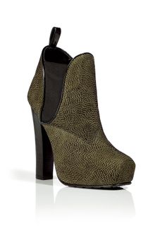 Proenza Schouler Olive and Black Platform Ankle Boots - Lyst