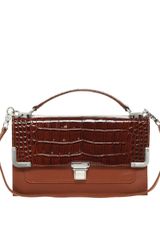 Sonia By Sonia Rykiel Moc Croc Flap Bag