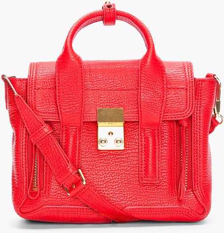 3.1 Phillip Lim Mini Red Pashli Satchel in Red - Lyst