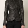 Alexander Mcqueen Peplum Detail Biker Jacket in Black - Lyst