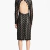 Alice + Olivia Dandi Open Back Dress in Black - Lyst