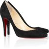 Christian Louboutin Particule 100 Suede Pumps in Red - Lyst