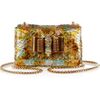Christian Louboutin Sweety Charity Metallic Python Mini Shoulder Bag in Multicolor (orange) - Lyst