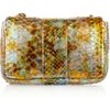 Christian Louboutin Sweety Charity Metallic Python Mini Shoulder Bag in Multicolor (orange) - Lyst