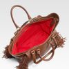 Christian Louboutin Justine Fringed Tote in Brown (tan) - Lyst