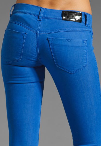 diesel jeans livier super slim jegging low waist