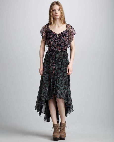 Elizabeth And James Blair Wild Flower Print Dress in Multicolor (multi) - Lyst