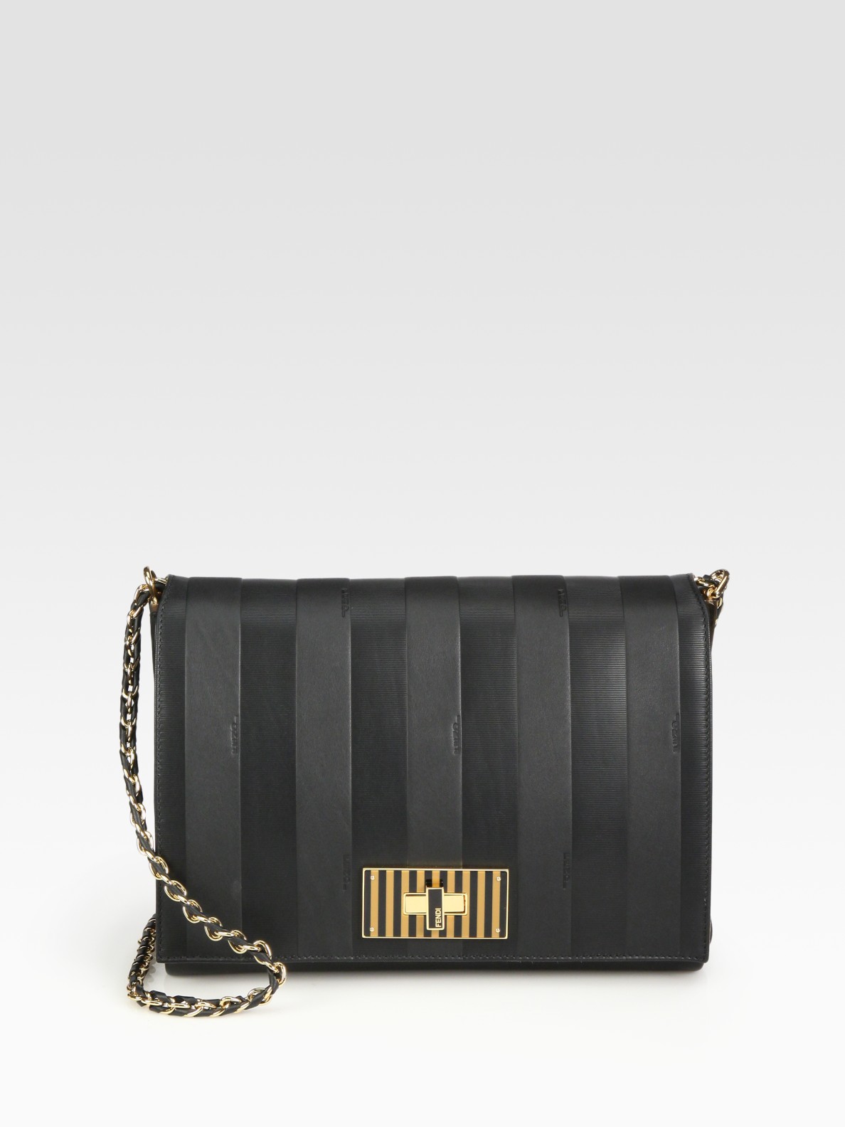 fendi pequin shoulder bag