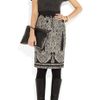 Giambattista Valli Paisley Jacquard Skirt in Gray (black) - Lyst