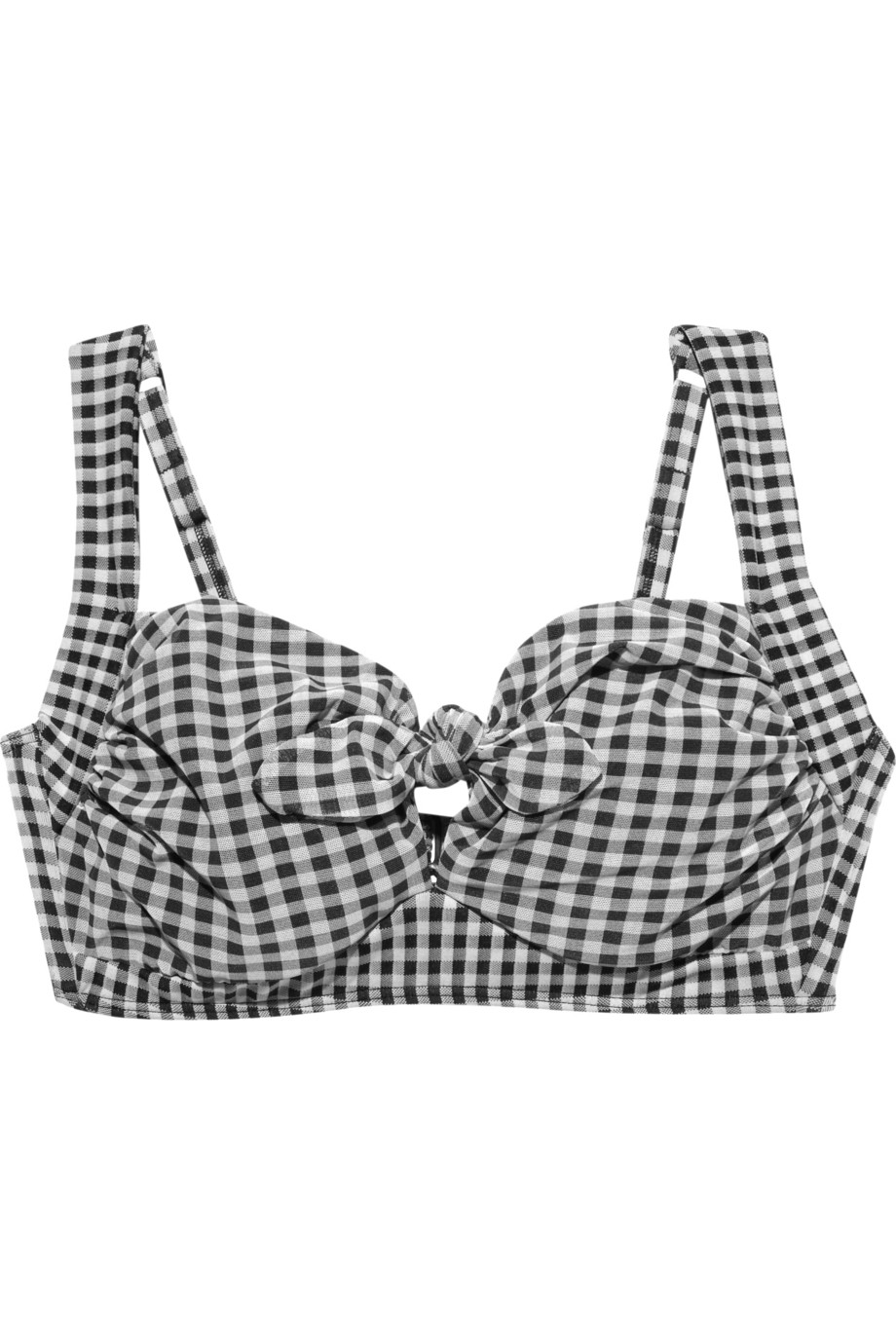 Jets By Jessika Allen Romance Gingham Bikini Top in Black Lyst