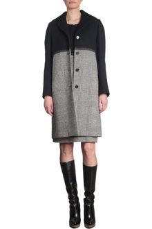 Jil Sander Four Button Color Block Coat - Lyst