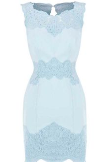 Karen Millen Heavy Cotton Lace Collection Dress - Lyst