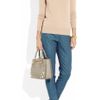 Miu Miu Crystal Embellished Studded Leather Tote in Gray (taupe) - Lyst