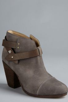 Rag & Bone Fog Grey Nubuck Leather Harrow Strapped Ankle Boots - Lyst