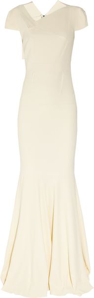 Roland Mouret Jarndyce Crepe Fishtail Gown - Lyst