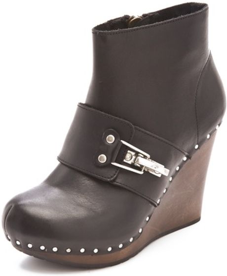 See By Chloé Clog Bootie in Black - Lyst
