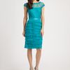 Tadashi Shoji Tiered Dress in Blue - Lyst