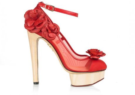 Charlotte Olympia Flora in Red - Lyst