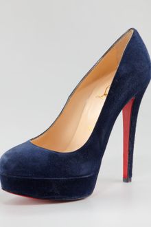 Christian Louboutin Bianca Suede Platform Pump - Lyst