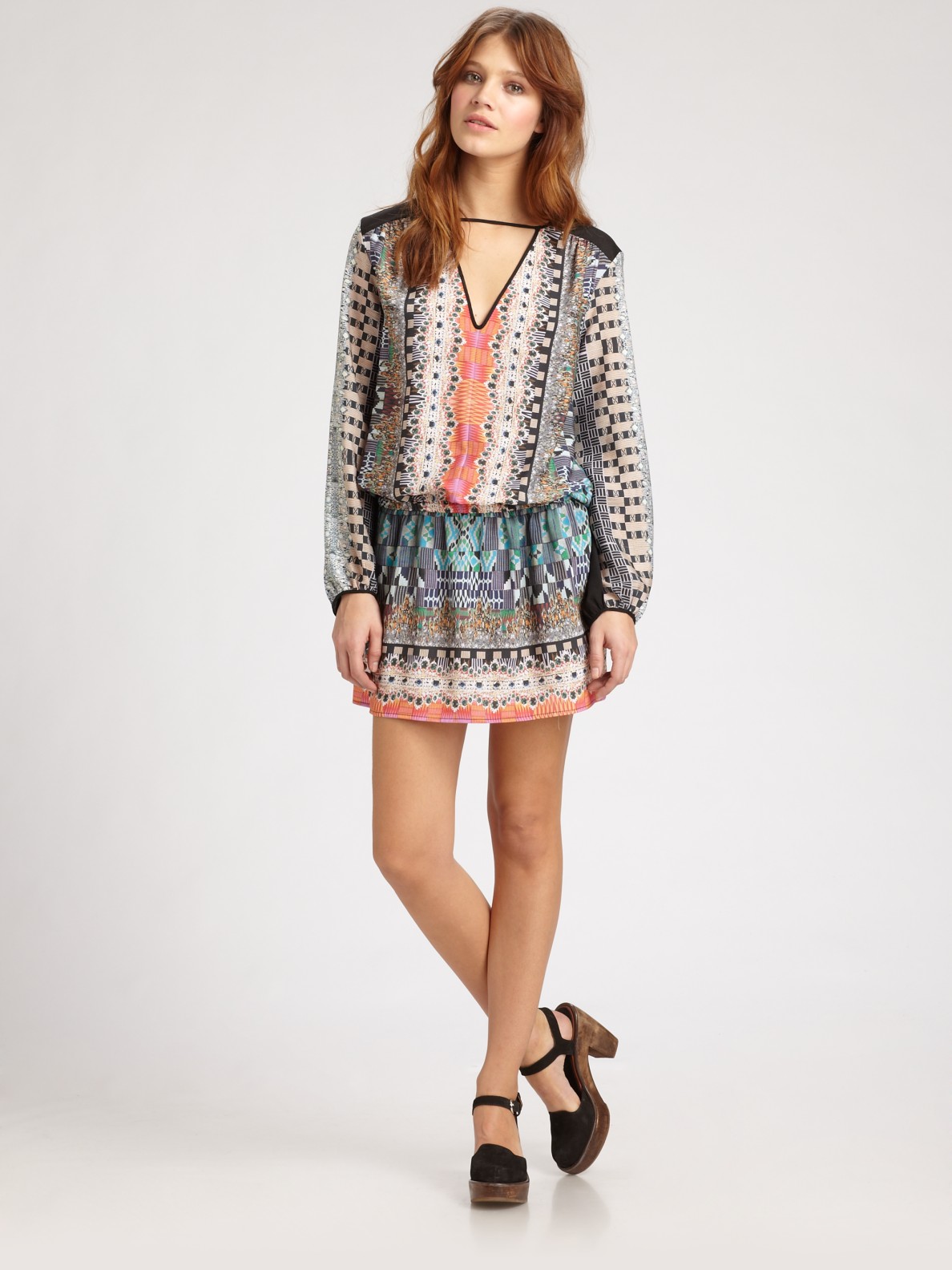 Clover Canyon Jeweled Tapestry Dress in Multicolor (multi) Lyst