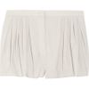 Jil Sander Pleated Wool Shorts in Gray - Lyst