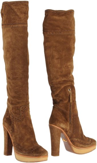 Prada High Heeled Boots - Lyst