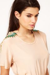 Asos Peacock Punk Shoulder Pads