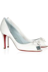 Christian Louboutin Milady 85 Satincovered Leather Pumps