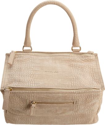 Givenchy Croc -Stamped Medium Pandora Messenger - Lyst