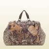 Gucci Goldmark Map Print Jacquard Cotton Carryon Duffle Bag in Brown for Men (multicolor) - Lyst