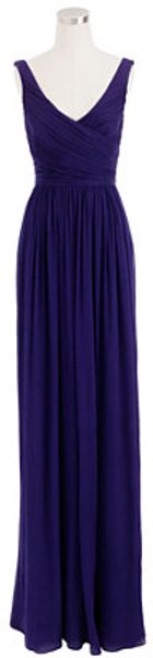 J.Crew Heidi Gown in Silk Chiffon - Lyst