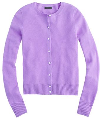 J.Crew Cashmere Crewneck Cardigan - Lyst