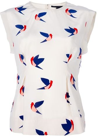 Marc By Marc Jacobs Printed Sleeveless Top - Lyst