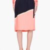 Marni Peach Pleated Midi Skirt in Pink (black) - Lyst